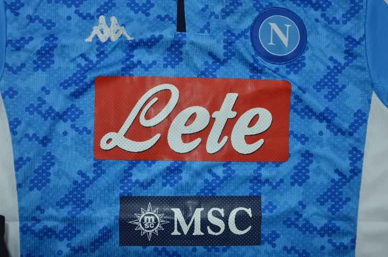 Thailand Quality(AAA) 2019/20 Napoli Home Retro Soccer Jersey
