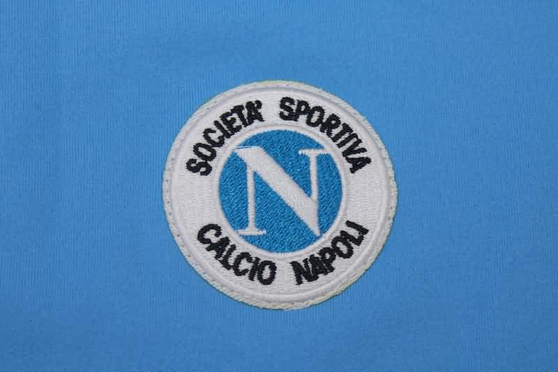 Thailand Quality(AAA) 1986/87 Napoli Home Long Sleeve Retro Soccer Jersey