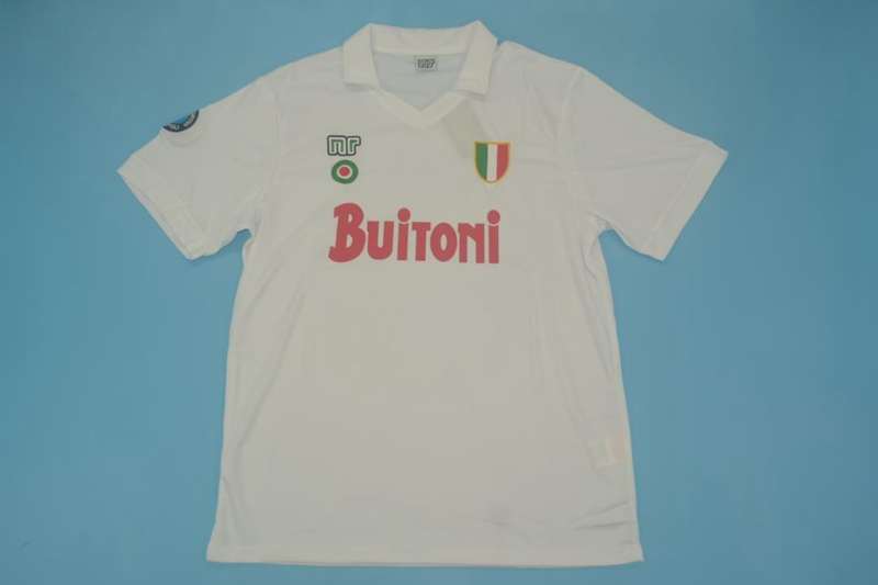 Thailand Quality(AAA) 1987/88 Napoli Away Retro Soccer Jersey