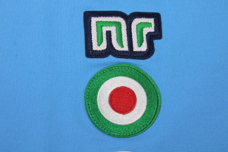 Thailand Quality(AAA) 1987/88 Napoli Home Long Sleeve Retro Soccer Jersey