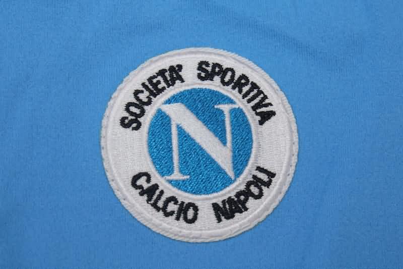 Thailand Quality(AAA) 1988/89 Napoli Home Long Sleeve Retro Soccer Jersey