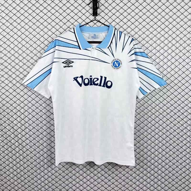 Thailand Quality(AAA) 1991/94 Napoli Away Retro Soccer Jersey