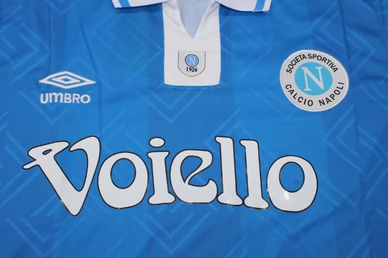 Thailand Quality(AAA) 1993/94 Napoli Home Retro Soccer Jersey