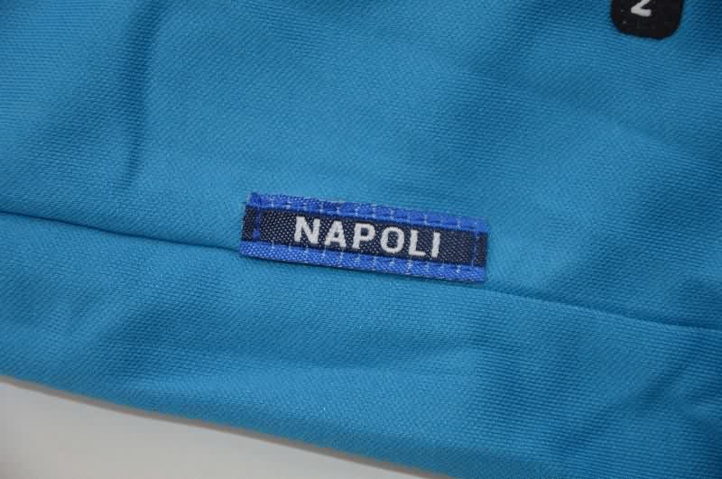 Thailand Quality(AAA) 1998/99 Napoli Home Retro Long Sleeve Soccer Jersey