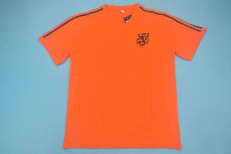 Thailand Quality(AAA) 1974 Netherlands Home Retro Soccer Jersey