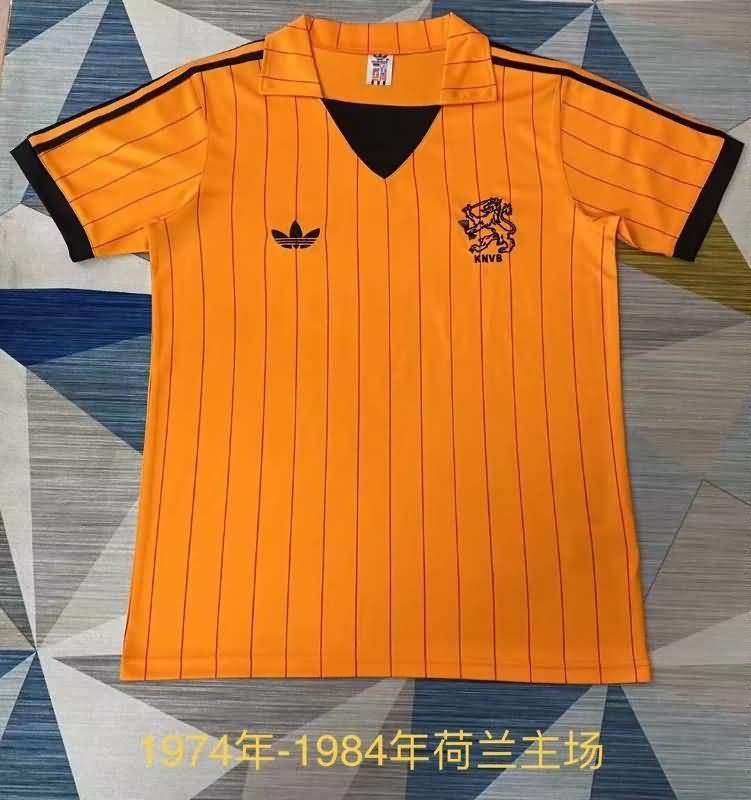 Thailand Quality(AAA) 1984 Netherlands Home Retro Soccer Jersey