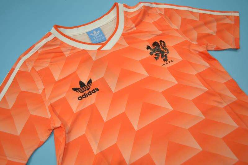 Thailand Quality(AAA) 1988 Netherlands Home Retro Soccer Jersey