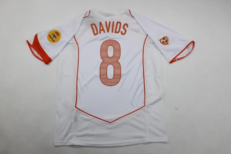 Thailand Quality(AAA) 2004 Netherlands Away Retro Soccer Jersey