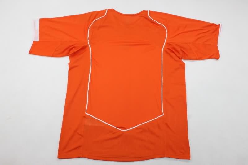 Thailand Quality(AAA) 2004 Netherlands Home Retro Soccer Jersey