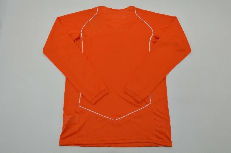 Thailand Quality(AAA) 2004 Netherlands Home Retro Long Sleeve Soccer Jersey