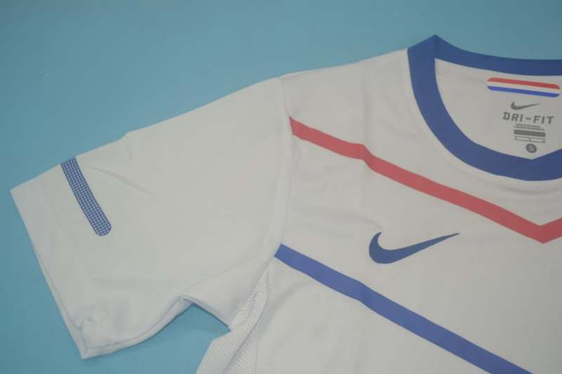 Thailand Quality(AAA) 2010 Netherlands Away Retro Soccer Jersey