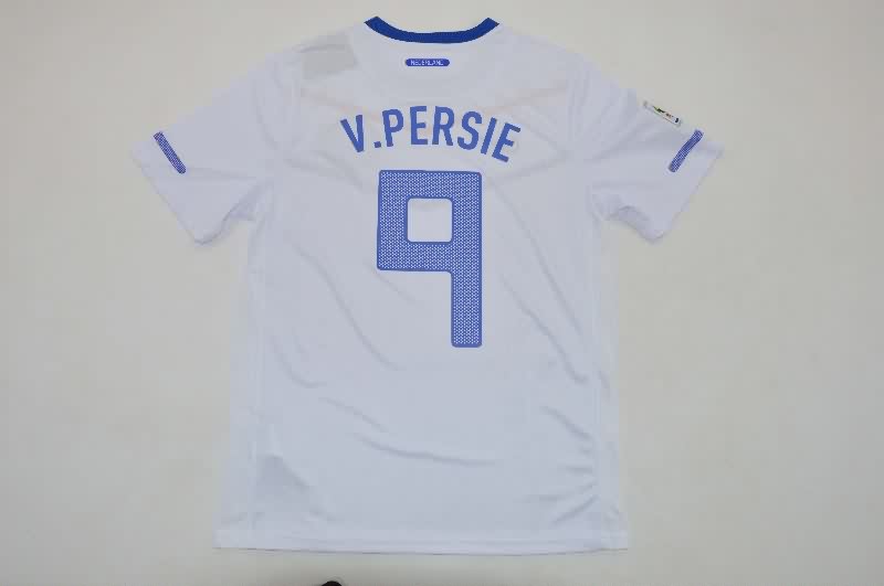 Thailand Quality(AAA) 2010 Netherlands Away Retro Soccer Jersey