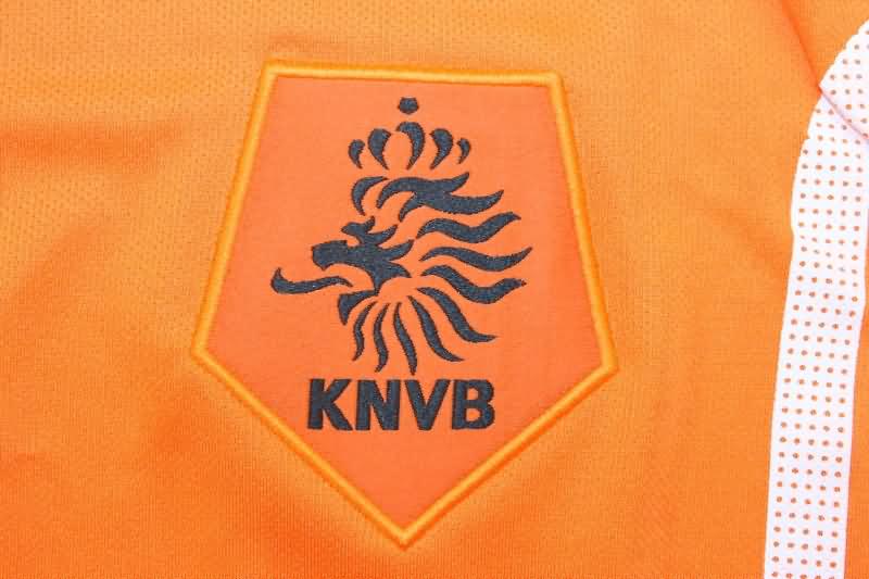 Thailand Quality(AAA) 2010 Netherlands Home Retro Soccer Jersey