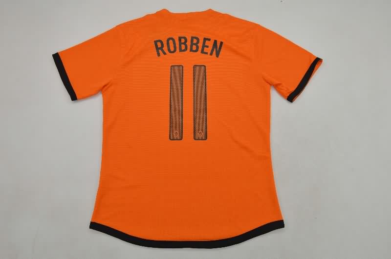 Thailand Quality(AAA) 2012 Netherlands Home Retro Soccer Jersey