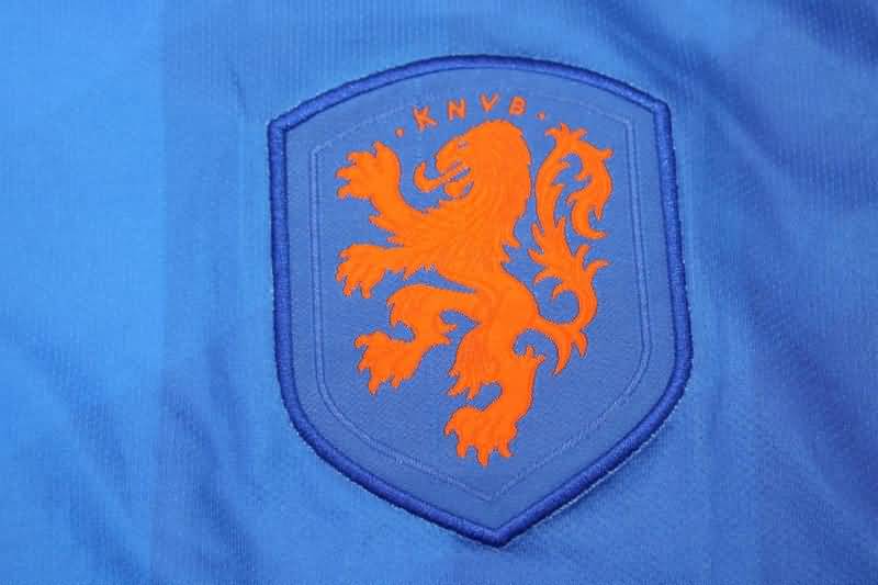 Thailand Quality(AAA) 2014 Netherlands Away Retro Soccer Jersey