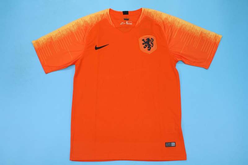 Thailand Quality(AAA) 2018 Netherlands Home Retro Soccer Jersey