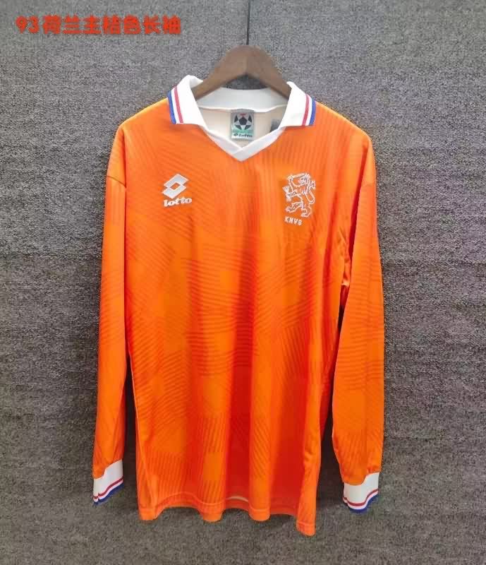 Thailand Quality(AAA) 1991/93 Netherlands Home Retro Long Sleeve Soccer Jersey Thailand Quality(AAA) 1991/93 Netherlands Home Retro Long Sleeve Soccer Jersey