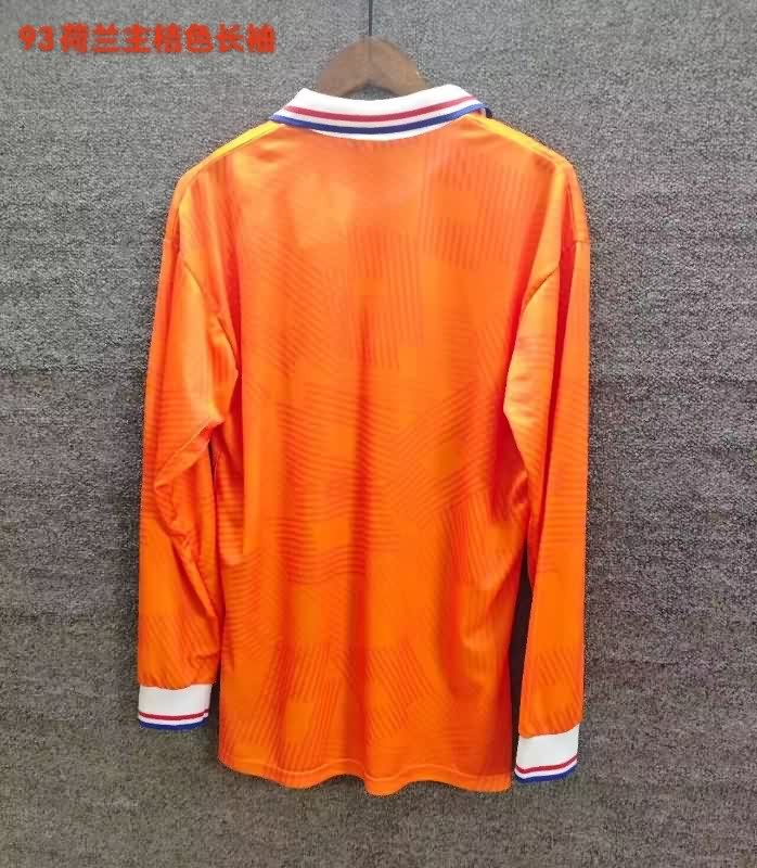 Thailand Quality(AAA) 1991/93 Netherlands Home Retro Long Sleeve Soccer Jersey