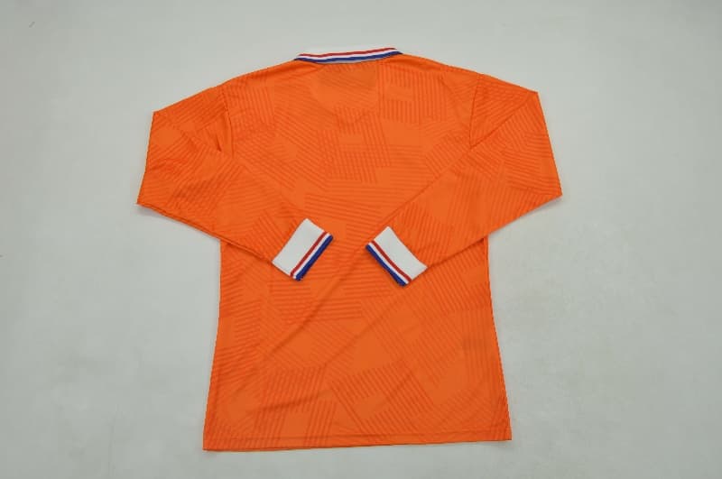 Thailand Quality(AAA) 1991/93 Netherlands Home Retro Long Sleeve Soccer Jersey