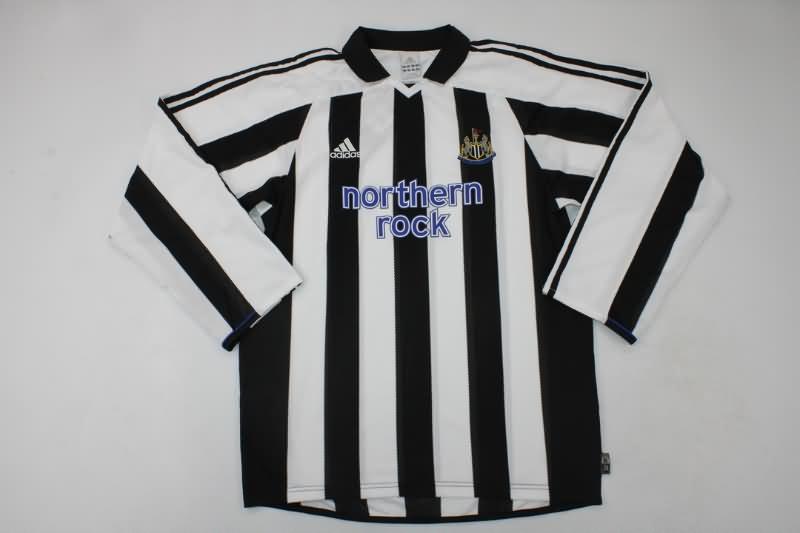 Thailand Quality(AAA) 2003/05 Newcastle United Home Long Retro Soccer Jersey