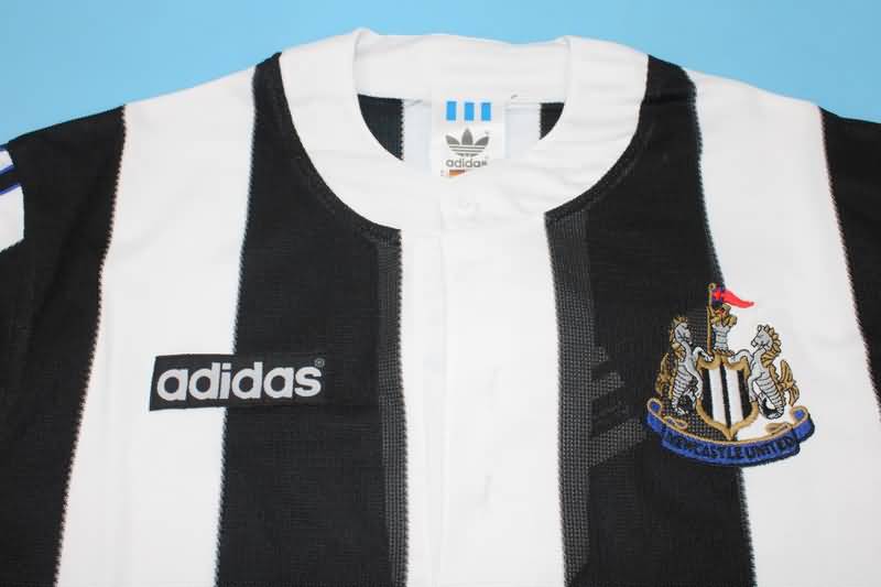 Thailand Quality(AAA) 1995/97 Newcastle United Home Retro Soccer Jersey(L/S)