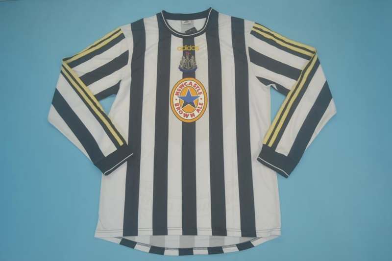 Thailand Quality(AAA) 1997/99 Newcastle United Home Retro Jersey(L/S)