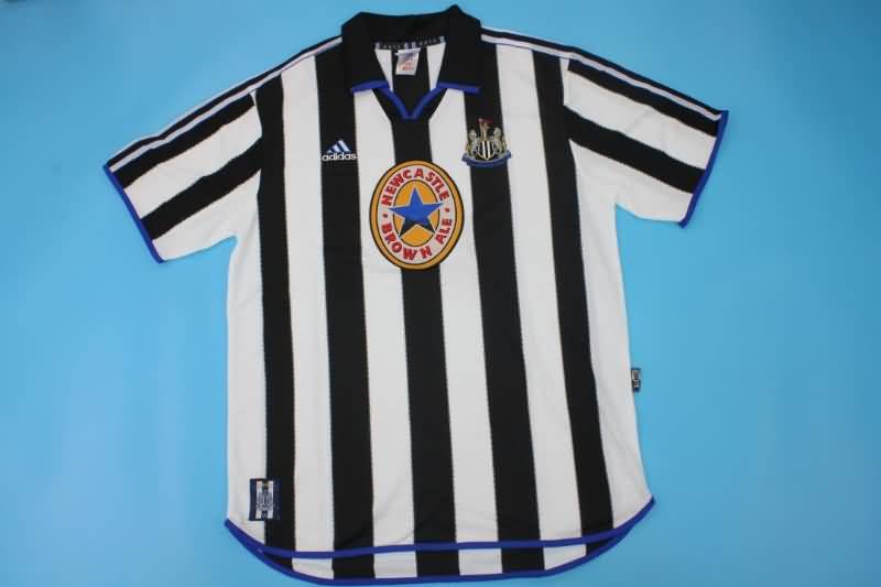 Thailand Quality(AAA) 1999/00 Newcastle United Home Retro Soccer Jersey