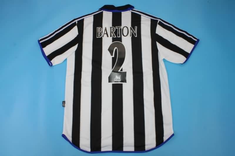 Thailand Quality(AAA) 1999/00 Newcastle United Home Retro Soccer Jersey