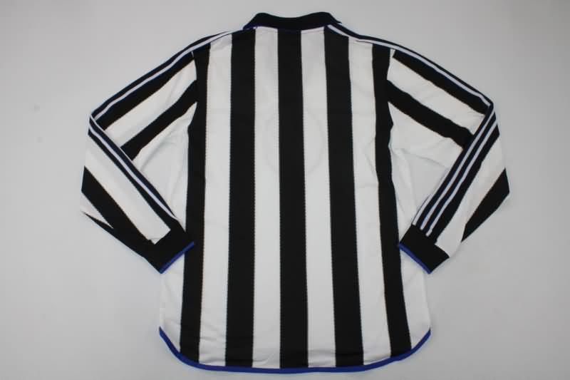 Thailand Quality(AAA) 1999/00 Newcastle United Home Long Retro Soccer Jersey