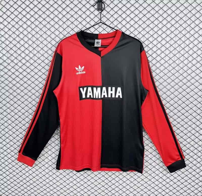 Thailand Quality(AAA) 1991/93 Newells Old Boy Home Retro Long Sleeve Soccer Jersey
