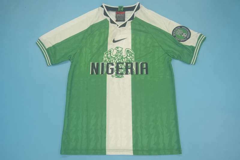 Thailand Quality(AAA) 1996 Nigeria Home Retro Soccer Jersey