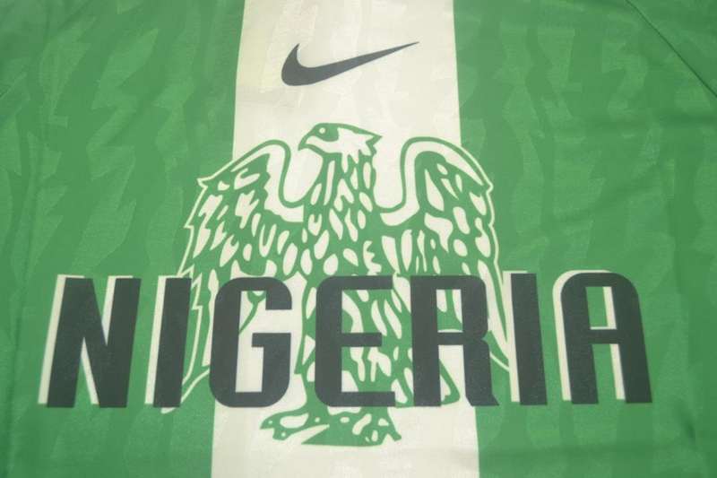Thailand Quality(AAA) 1996 Nigeria Home Retro Soccer Jersey