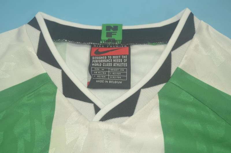 Thailand Quality(AAA) 1996 Nigeria Home Retro Soccer Jersey