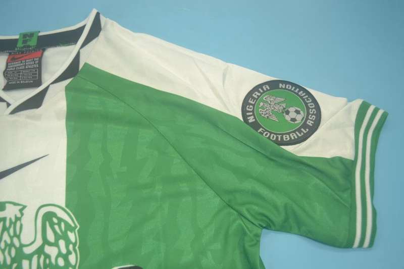 Thailand Quality(AAA) 1996 Nigeria Home Retro Soccer Jersey