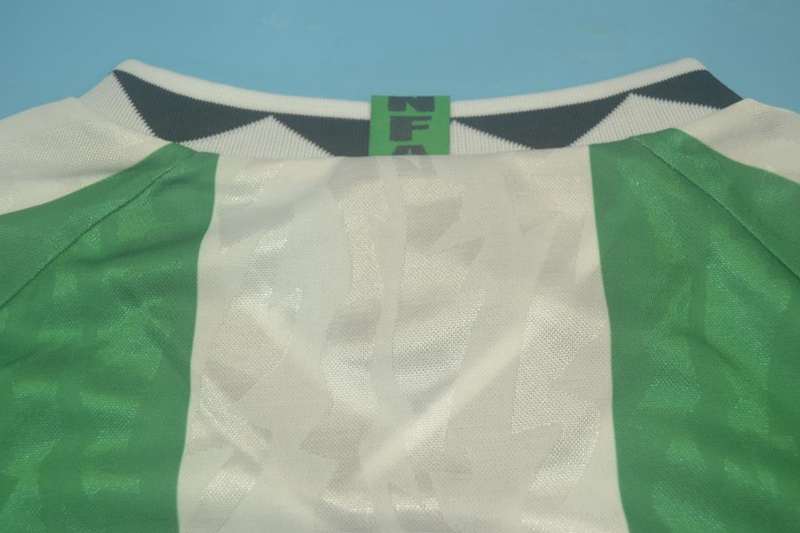 Thailand Quality(AAA) 1996 Nigeria Home Retro Soccer Jersey