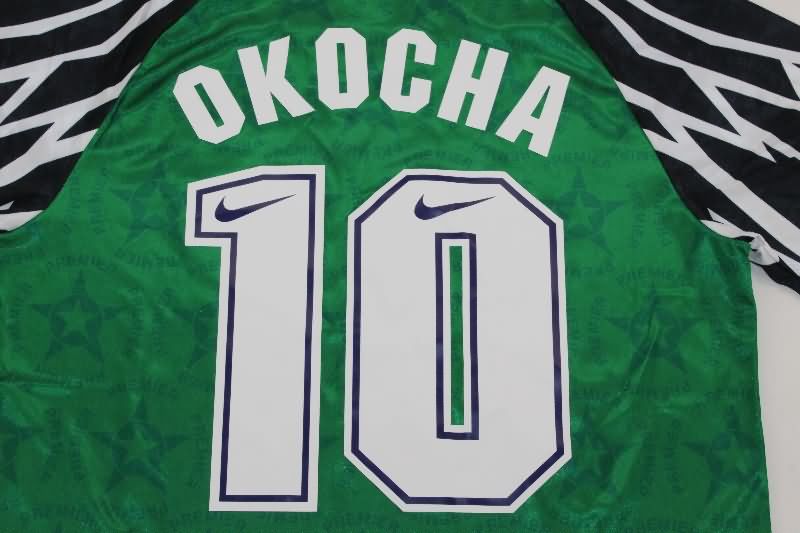 Thailand Quality(AAA) 1994/95 Nigeria Home Retro Soccer Jersey
