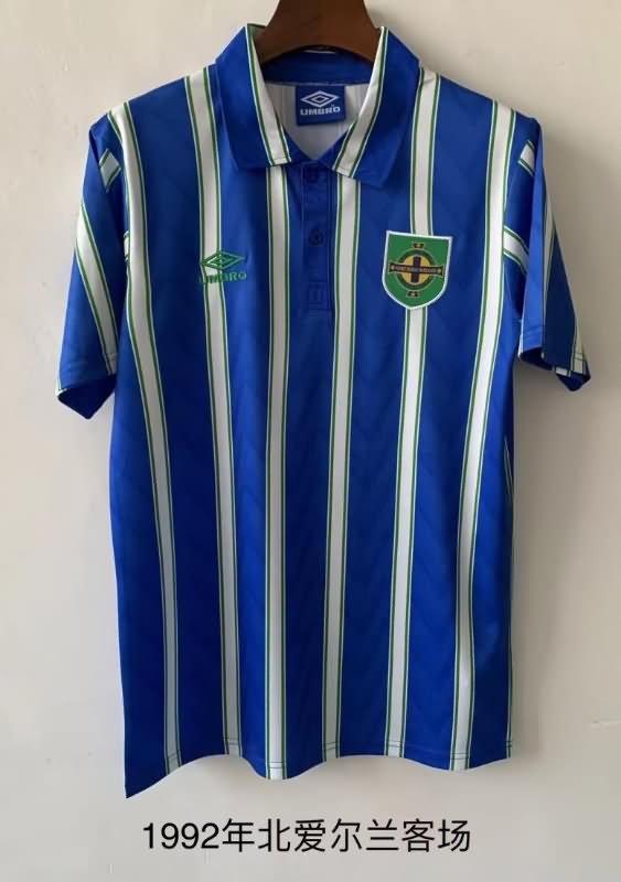 Thailand Quality(AAA) 1992 Northern Ireland Away Retro Soccer Jersey