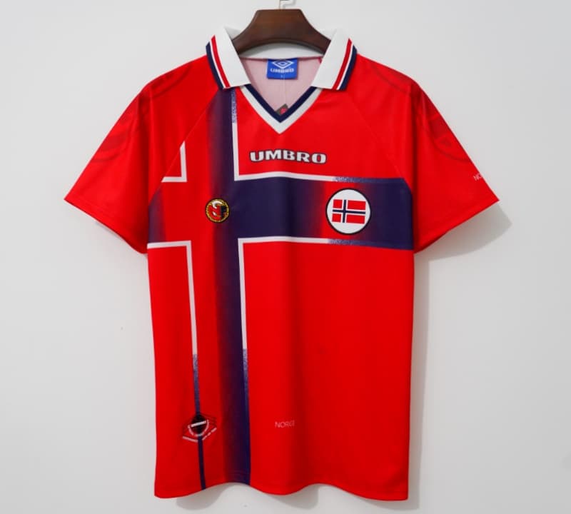 Thailand Quality(AAA) 1997/98 Norway Home Retro Soccer Jersey