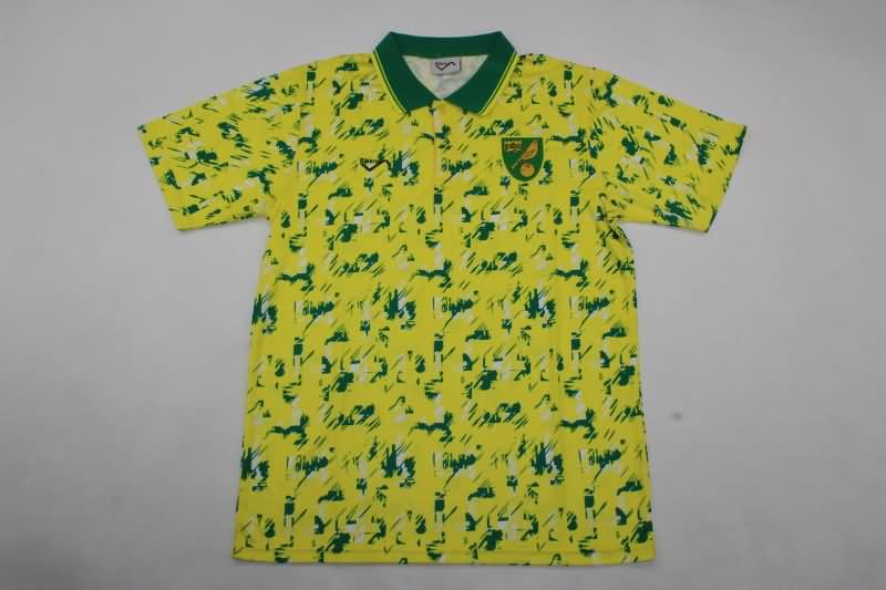 Thailand Quality(AAA) 1992/94 Norwich Home Retro Soccer Jersey