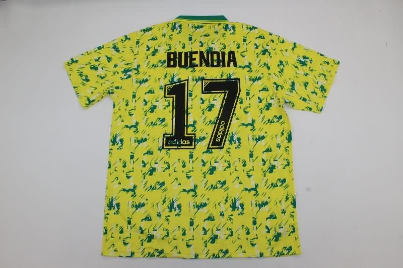 Thailand Quality(AAA) 1992/94 Norwich Home Retro Soccer Jersey