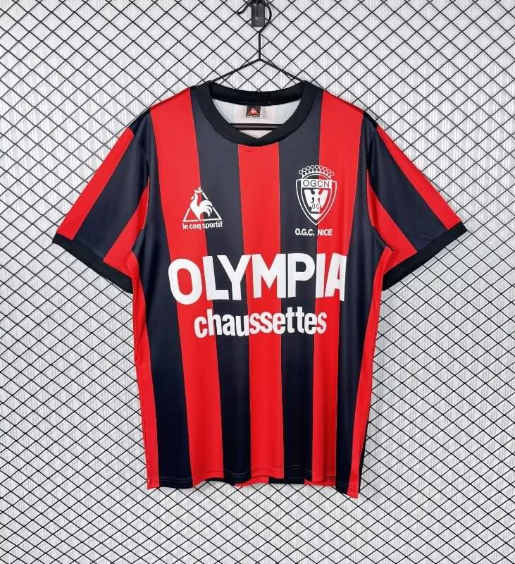 Thailand Quality(AAA) 1977/78 OGC Nice Home Retro Soccer Jersey