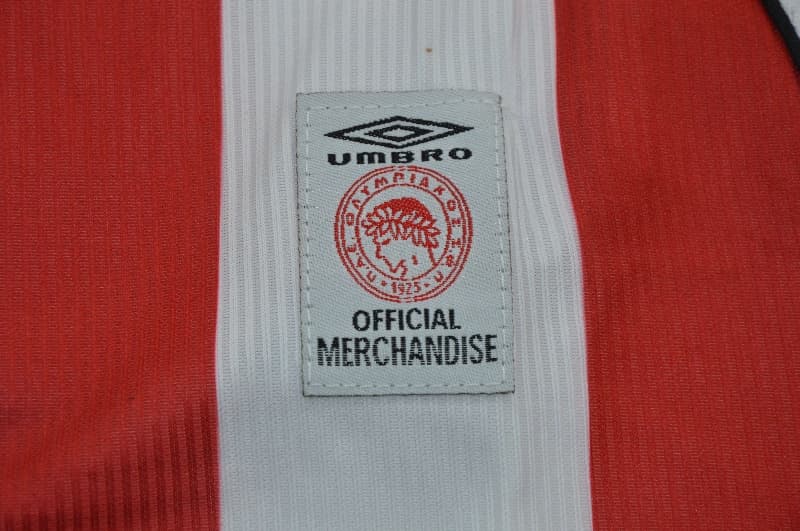 Thailand Quality(AAA) 2001/02 Olympiacos Home Retro Soccer Jersey