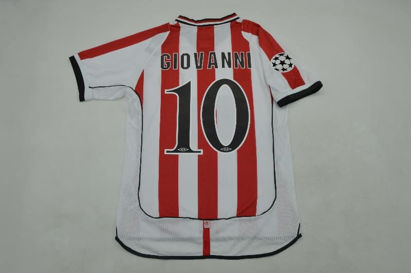 Thailand Quality(AAA) 2001/02 Olympiacos Home Retro Soccer Jersey