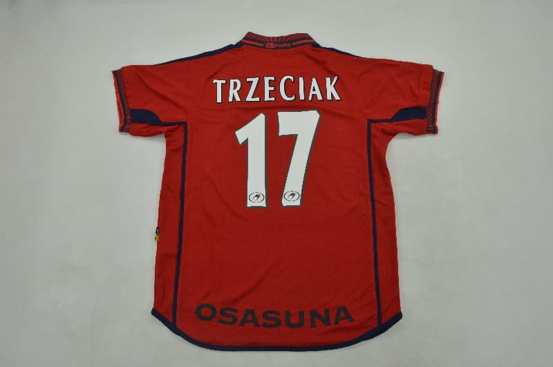 Thailand Quality(AAA) 2000/01 Osasuna Home Retro Soccer Jersey