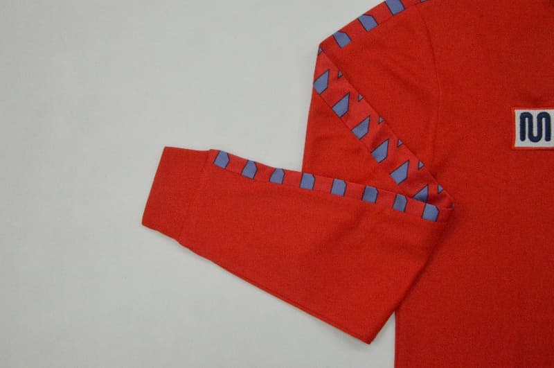 Thailand Quality(AAA) 1983/84 Osasuna Home Retro Long Sleeve Soccer Jersey