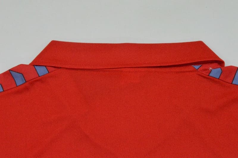 Thailand Quality(AAA) 1983/84 Osasuna Home Retro Long Sleeve Soccer Jersey