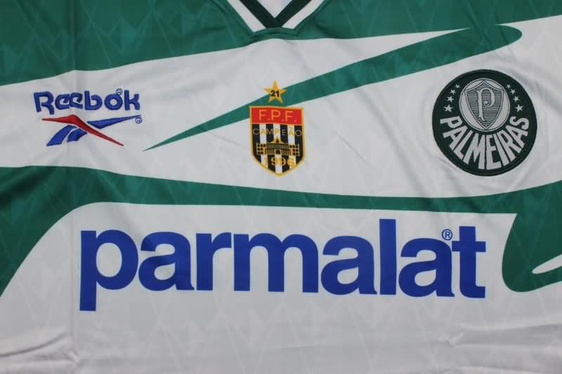 Thailand Quality(AAA) 1996 Palmeiras Away Retro Soccer Jersey