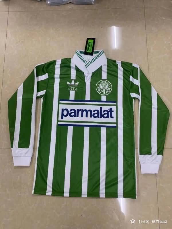 Thailand Quality(AAA) 1992/93 Palmeiras Home Retro Soccer Jersey(L/S)