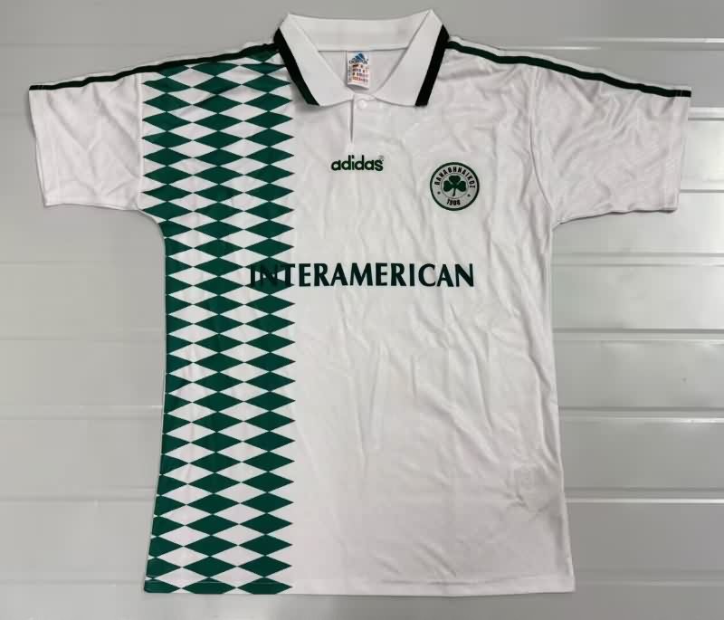Thailand Quality(AAA) 1995/96 Panathinaikos Away Retro Soccer Jersey