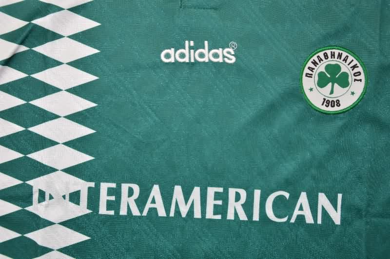 Thailand Quality(AAA) 1995/96 Panathinaikos Home Retro Soccer Jersey